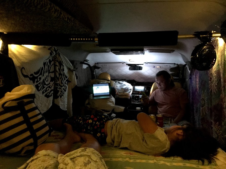 北海道車中泊旅、夜は車を締め切って寝るほど冷え込む