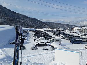 野沢温泉スキー場 第2駐車場（柄沢）