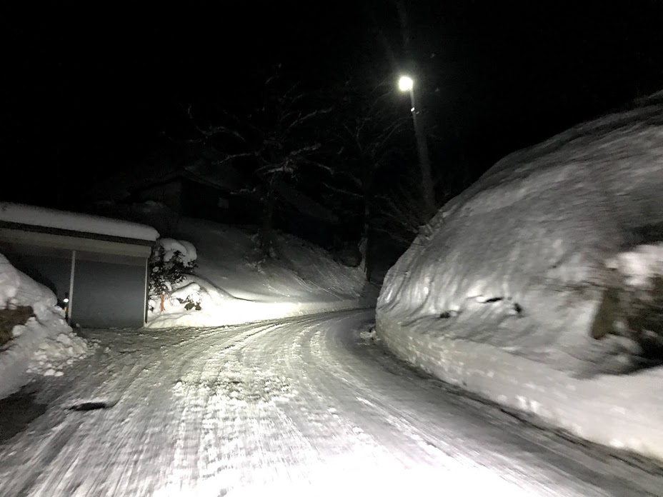 斑尾スキー場までの道路状況
