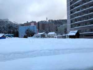 湯沢の雪景色