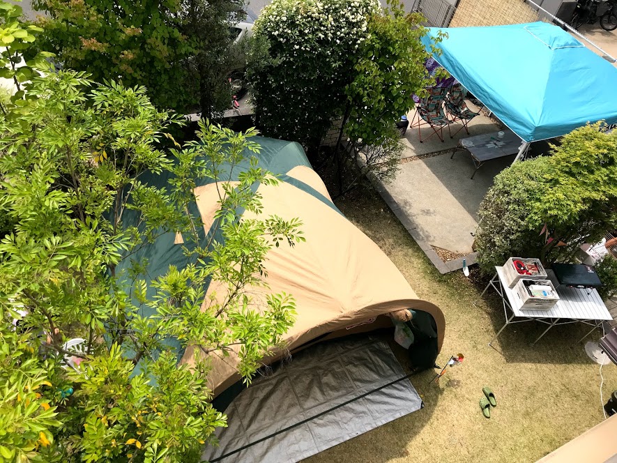 お家キャンプ3：庭キャンプ