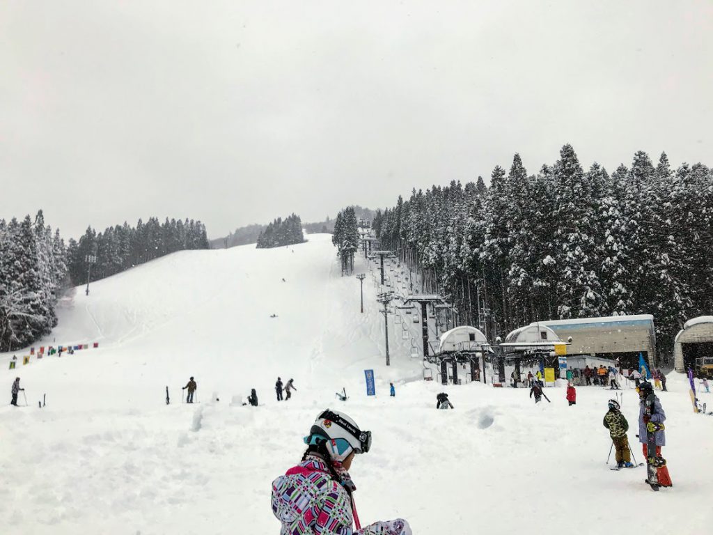 湯沢中里スキー場から湯沢高原スキー場へハシゴ