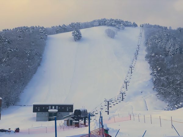 スキー車中泊6日目：秋田 田沢湖スキー場